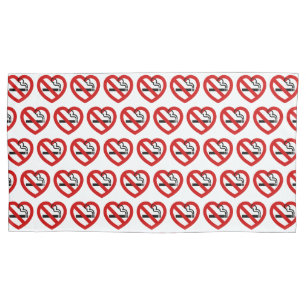 No Love For Smoking Sign Pillowcase