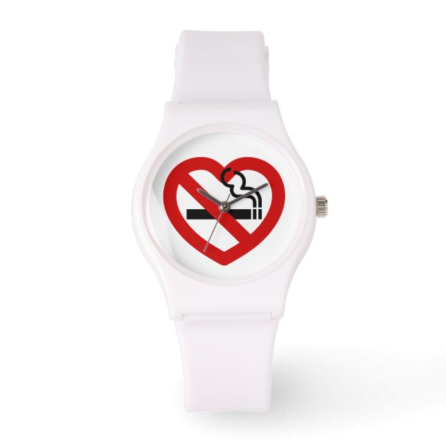 No Love For Smoking Sign Watch (Front)