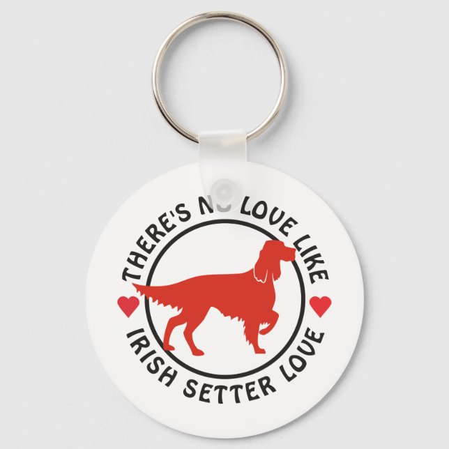No Love Like Irish Setter Love Keychain (Front)