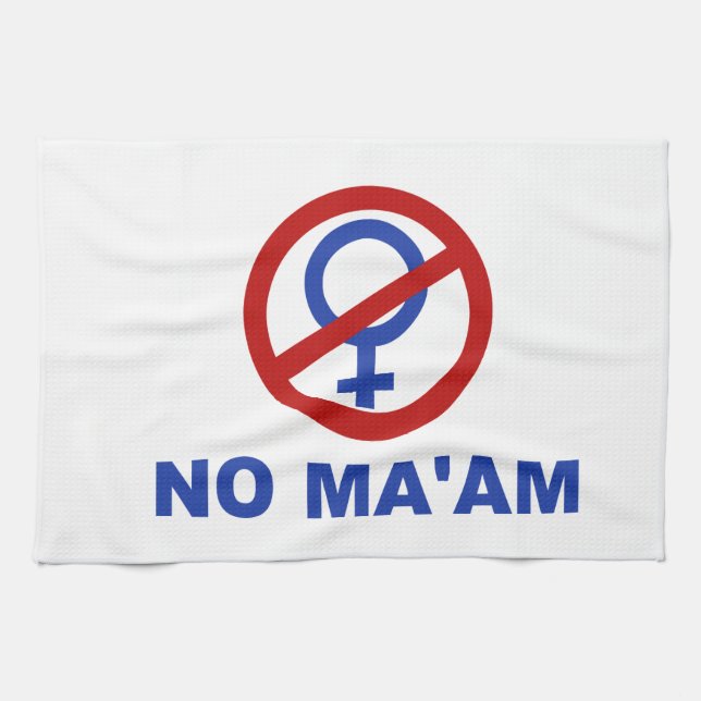No Ma'am – Married with Children Kitchen Towel (Horizontal)