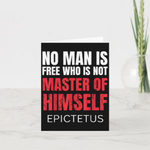 No Man Is Free Who Is Not Marcus Aurelius Stoicism Card