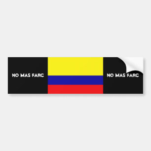 NO MAS FARC BUMPER STICKER