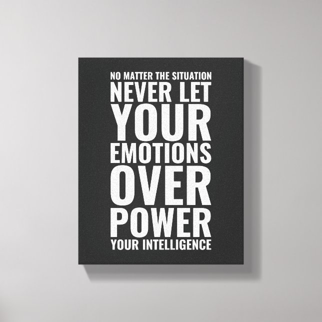 No Matter The Situation | Motivational Wall Art (Front)