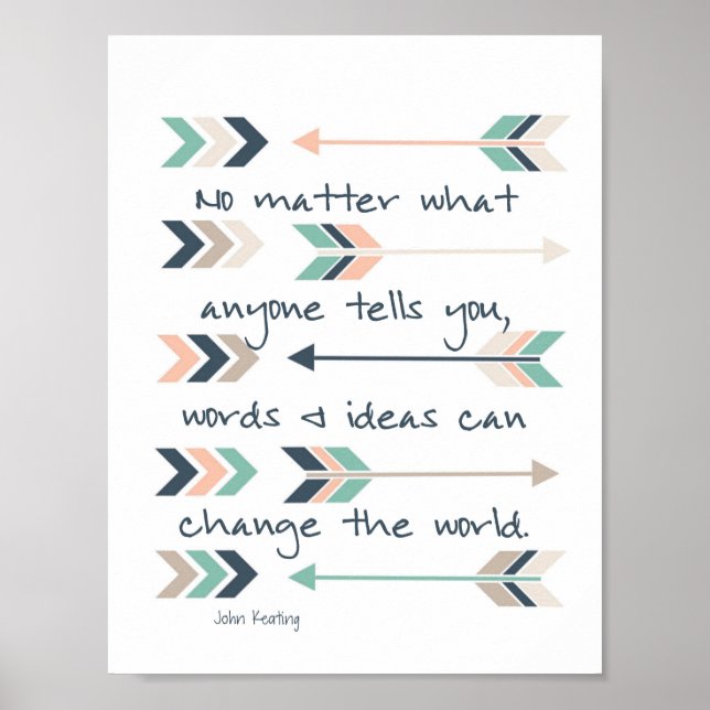 "No Matter What Anyone Tells You, Words & ..." Poster (Front)