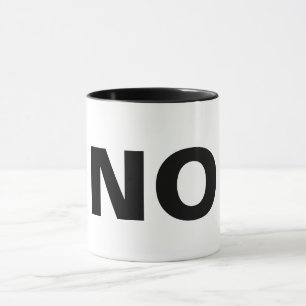 no means no funny mug coffee mug gift idea