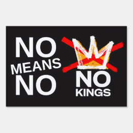 NO MEANS NO GARDEN SIGN