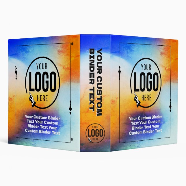 No Minimum Custom 3-Ring Binder – Personalized (Background)