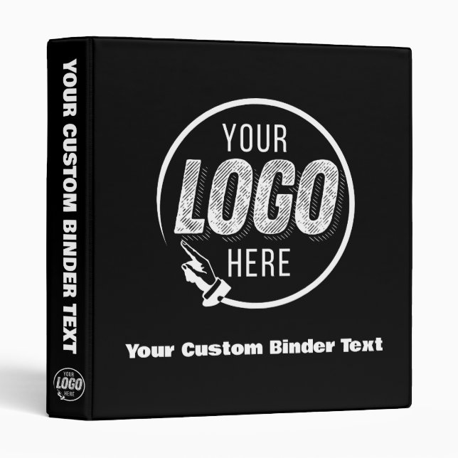 No Minimum Custom 3-Ring Binder – Personalized (Front/Spine)