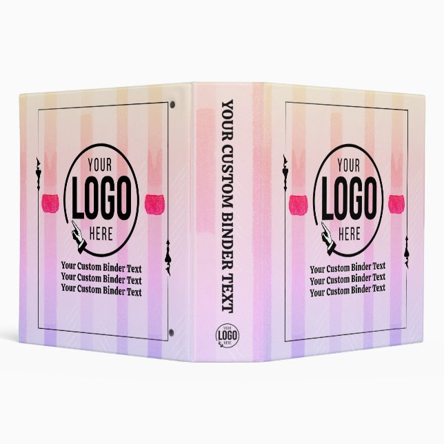 No Minimum Custom 3-Ring Binder – Personalized (Background)