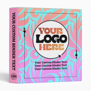 No Minimum Modern Colourful Custom 3-Ring Binder