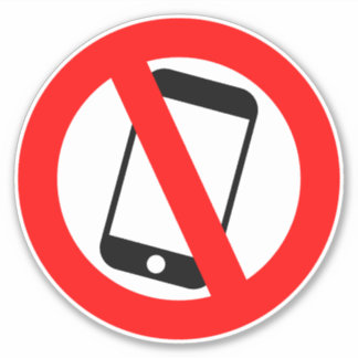 no mobile phones allowed symbol