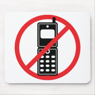 No Mobile Phones Mouse Pad