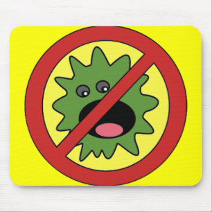 No Monsters Sign Mouse Pad