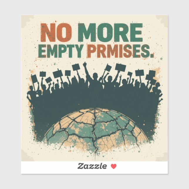 No More Empty Promises' – Vintage Climate Strike (Sheet)