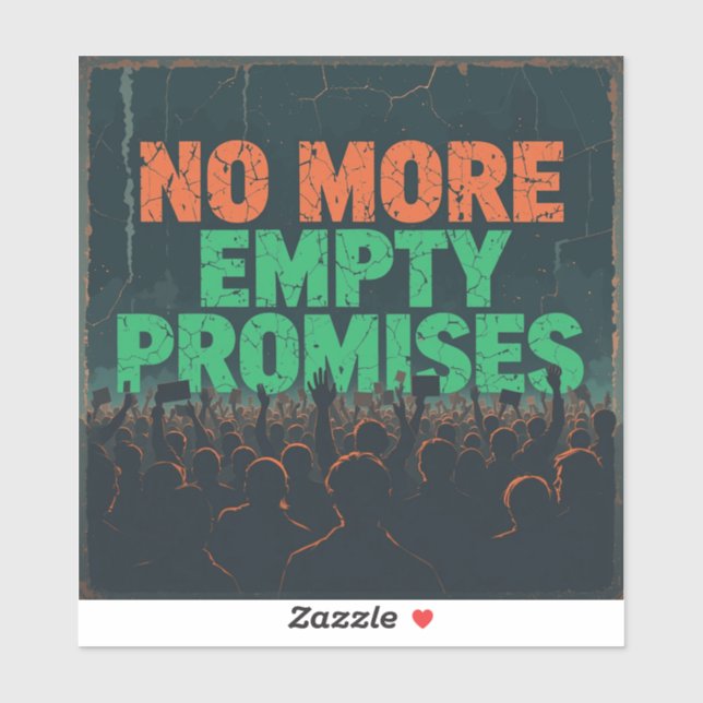 No More Empty Promises' – Vintage Climate Strike (Sheet)