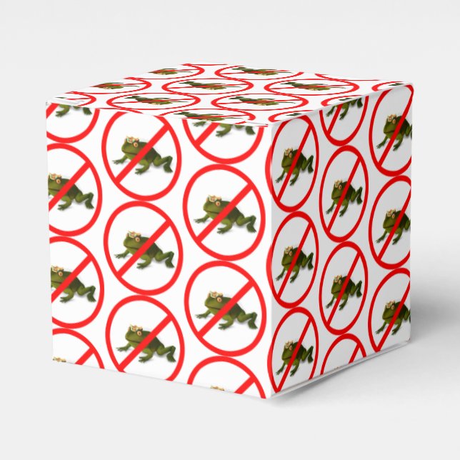 No More Frogs! Favor Box (Front Side)