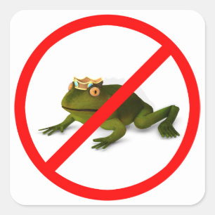 No More Frogs! Square Sticker