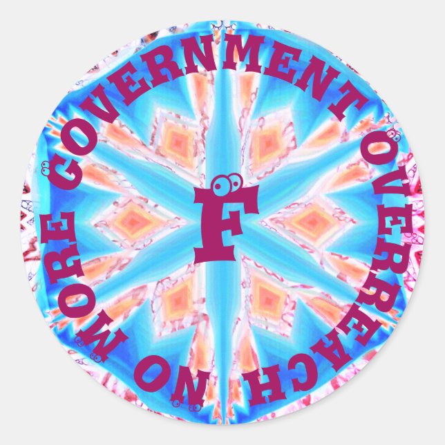 No more - insert your text  classic round sticker (Front)