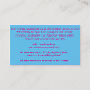 No More Meanies Cards (transgender)