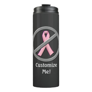 No More Pink Breast Cancer Ribbons Water Bottle