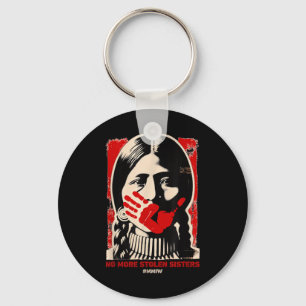 No-more Stolen Sister Red Hand Mmiw Awareness Amer Keychain