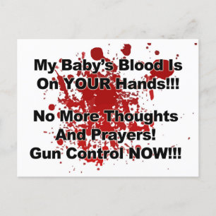 No More Thoughts and Prayers! Postcard