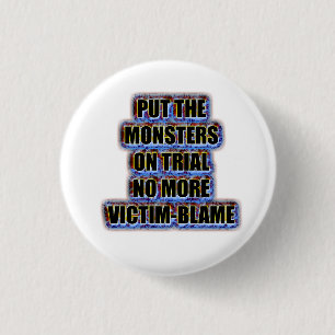 No more victim-blame 1 inch round button