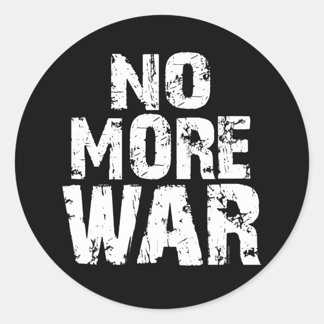 No More War Classic Round Sticker (Front)