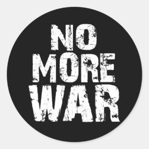 No More War Classic Round Sticker