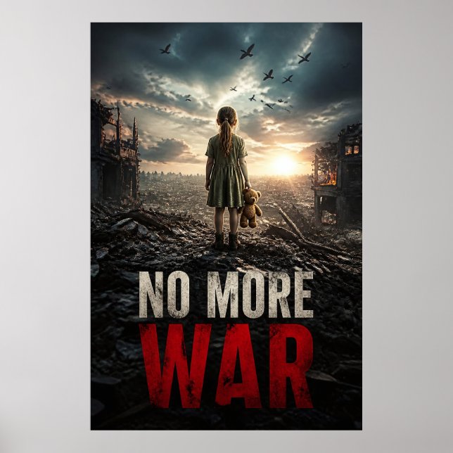 No More War Dawn Beyond the Ruins Poster (Front)