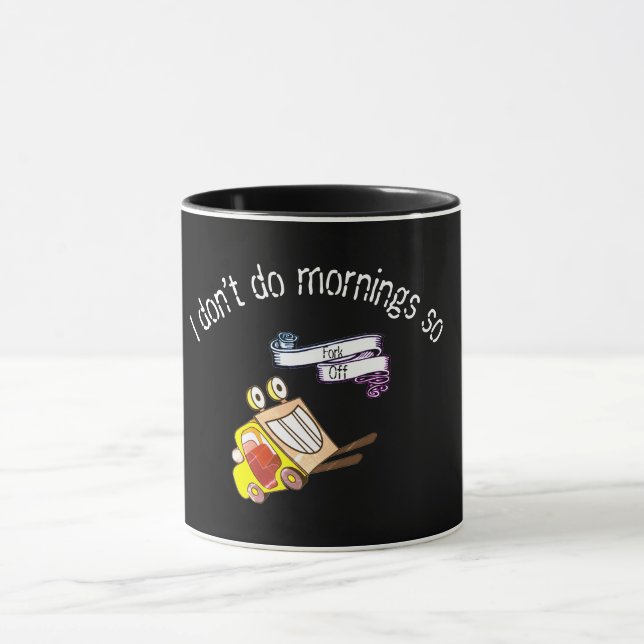 No mornings coffee mug (Center)