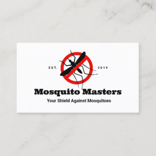 No Mosquito Pest Control Icon Business Card
