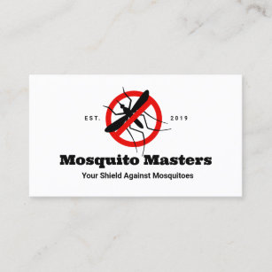 No Mosquito Pest Control Icon Business Card