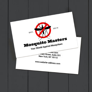 No Mosquito Pest Control Icon Business Card