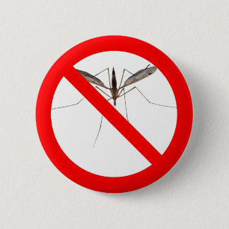 No Mosquitos 2 Inch Round Button