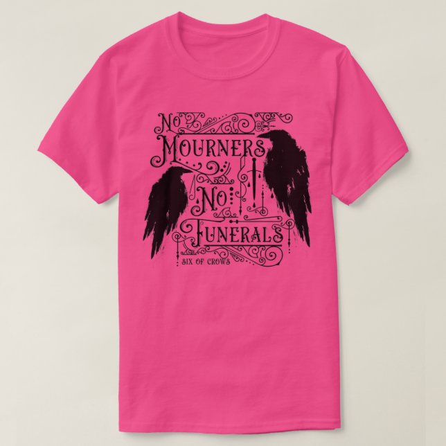 No Mourners No Funerals black T-Shirt (Design Front)