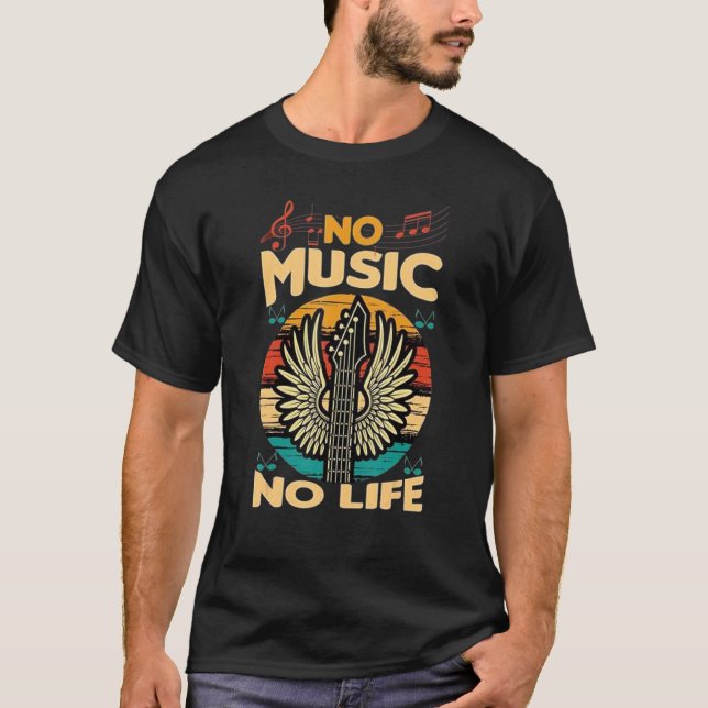 No music no life T-Shirt (Front)