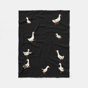 No My Ducks Are Certainly Not In A Row Funny Duck  Fleece Blanket