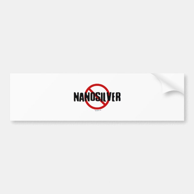 No Nanosilver Bumper Sticker (Front)