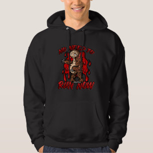 No Need To Run Now Zombie Sloth Hoodie