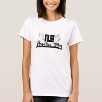 No Negative Vibes Black Graphic Image Typography
