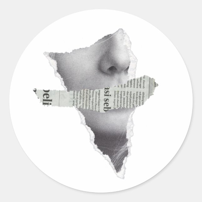 No News here.bw Classic Round Sticker (Front)