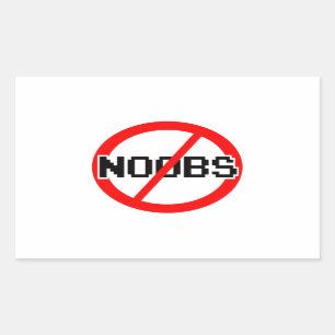 NO NOOBS - geek/hacker/pc/code monkey Sticker