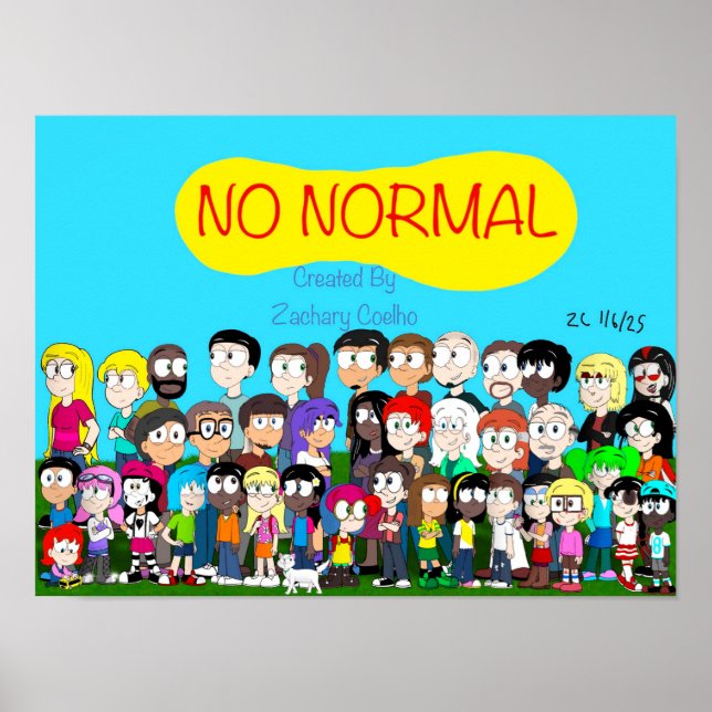 No Normal Character Poster (Devant)