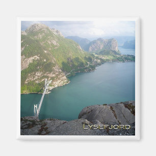 NO # Norway - Lysefjorden Lysefjord - Bridge Magnet
