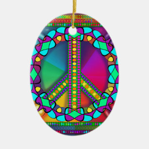 no nuke zone coloured ceramic ornament