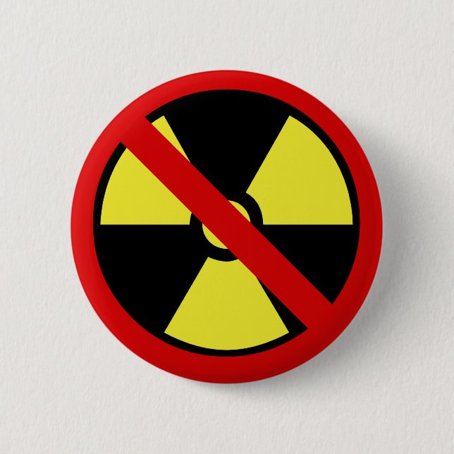 No Nukes 2 Inch Round Button (Front)