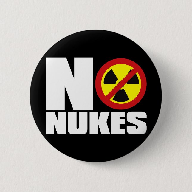 NO_NUKES 2 INCH ROUND BUTTON (Front)