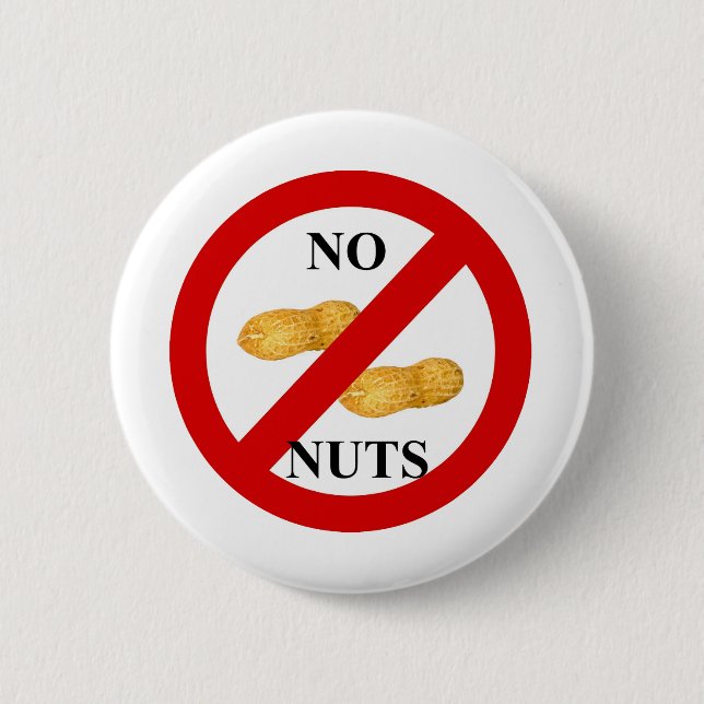No nuts 2 inch round button (Front)