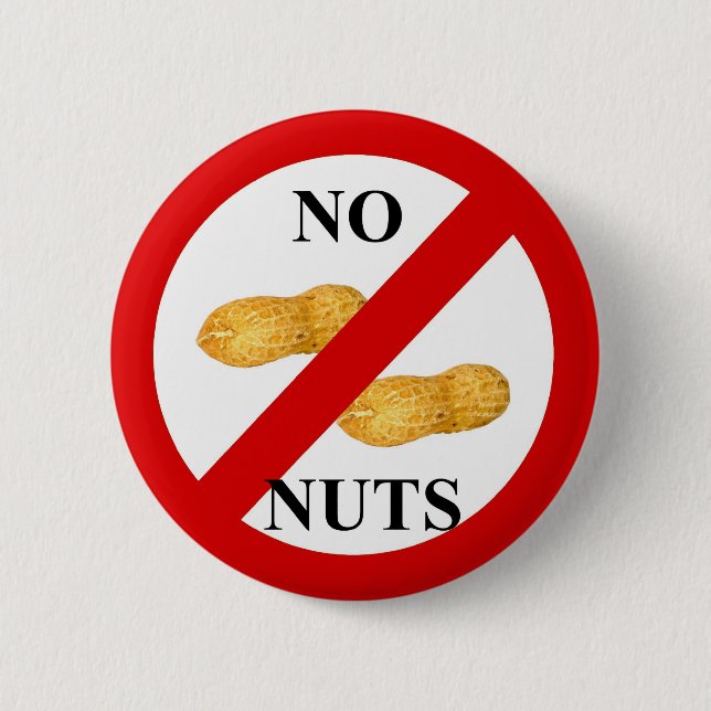 No nuts 2 inch round button (Front)